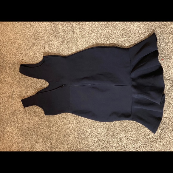 Navy Mini Ruffle Dress - Picture 3 of 3